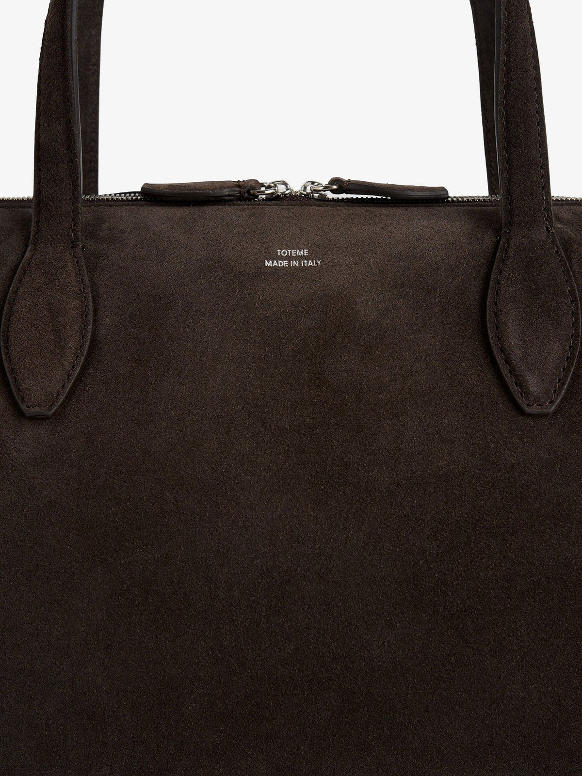 Toteme Day suede handbag - Brown