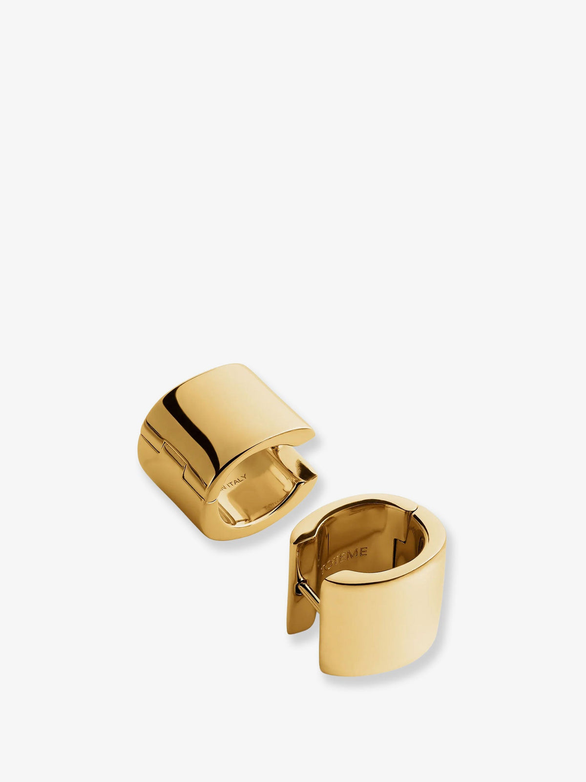 Toteme Brass Huggie Earrings - Gold