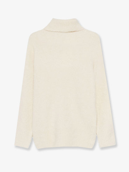 Toteme Bouclé alpaca blend turtleneck - Milk