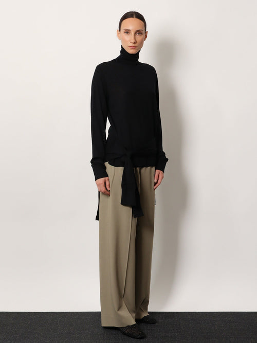 Toteme Wool and silk turtleneck - Black