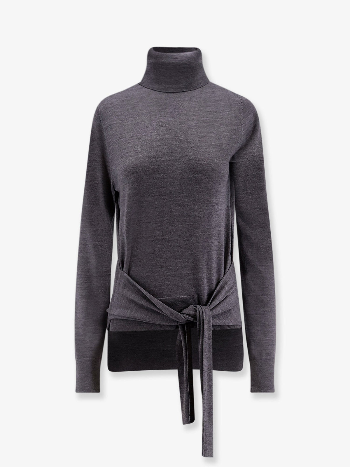 Toteme Wool and silk turtleneck - Mid Grey Melange