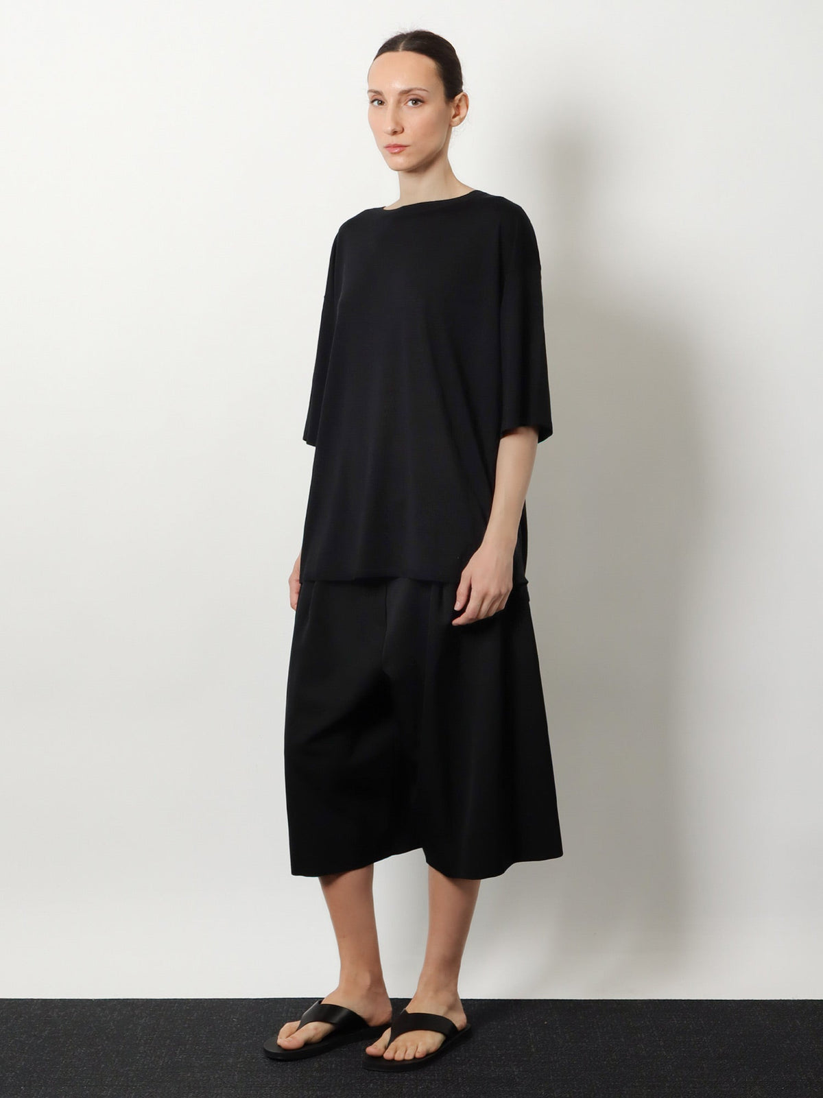 Toteme Longline wool blend sweater - Black