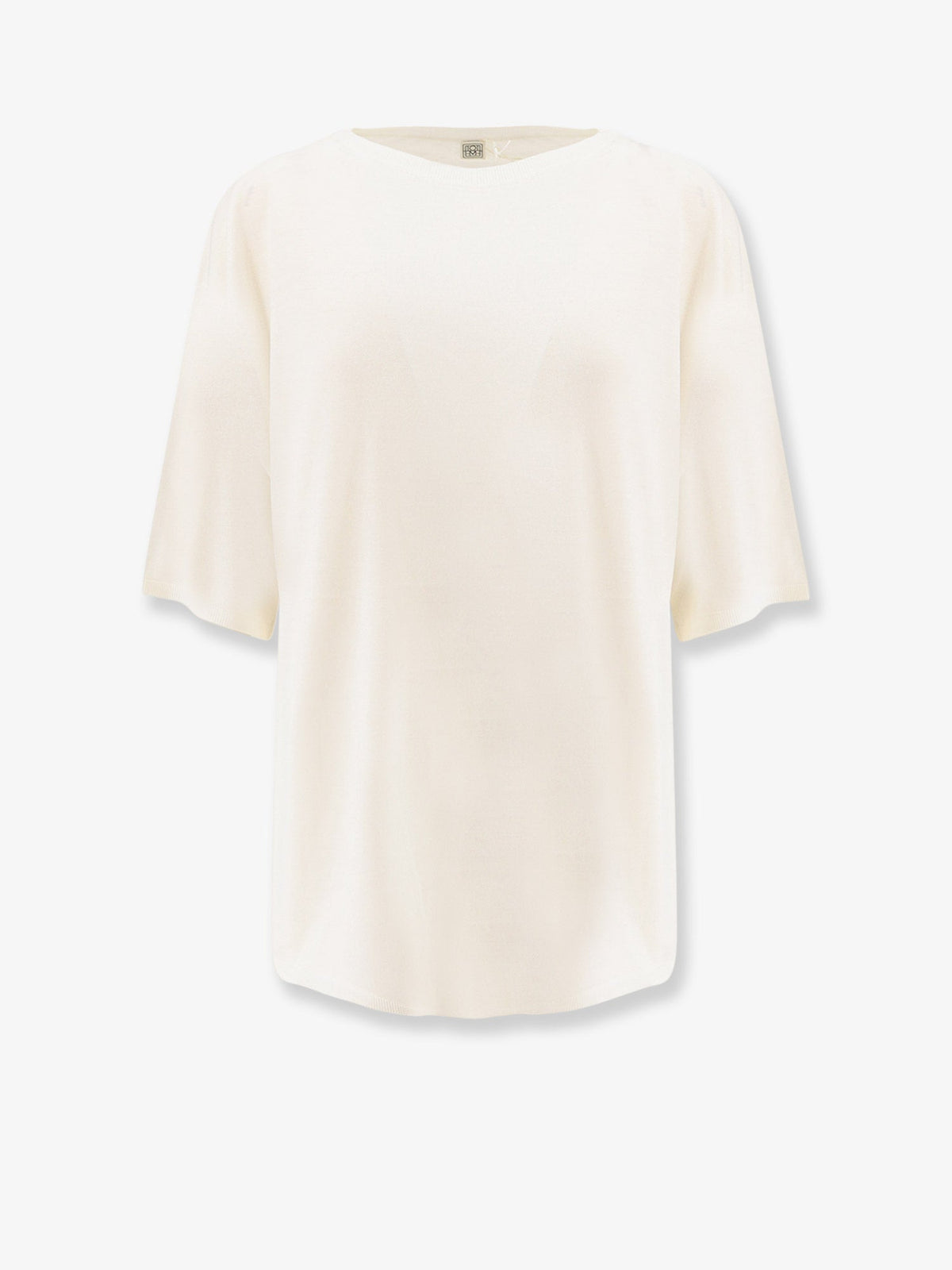 Toteme Longline wool blend sweater - White
