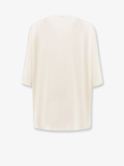 Toteme Longline wool blend sweater - White