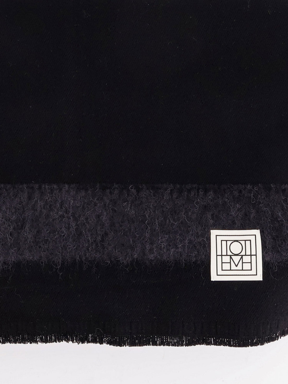 Toteme Wool and alpaca scarf - Black