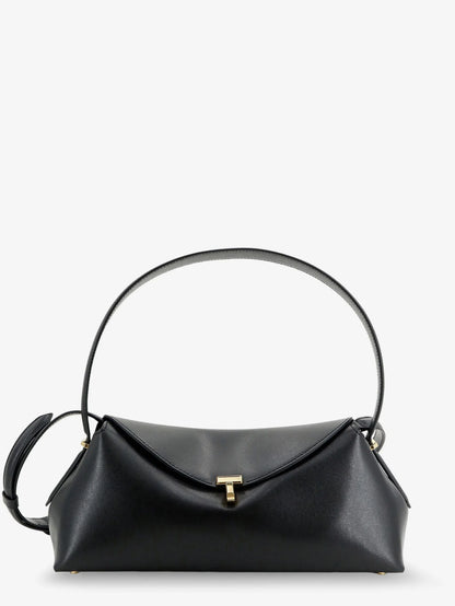 TOTEME - Hammered leather T-Lock shoulder bag