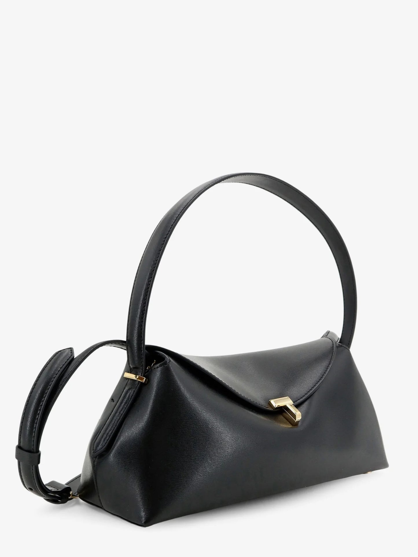 TOTEME - Hammered leather T-Lock shoulder bag