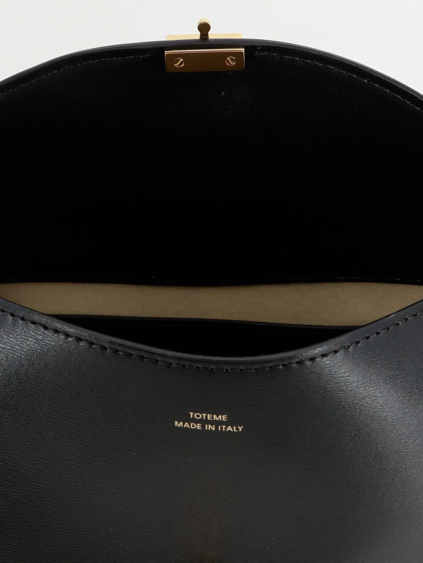 TOTEME - Hammered leather T-Lock shoulder bag