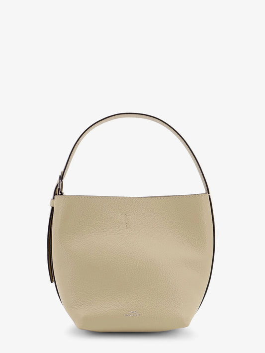 TOTEME - Petite Belted leather handbag with logo lettering print