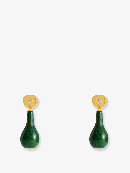 Toteme Jade Drops Brass Earrings