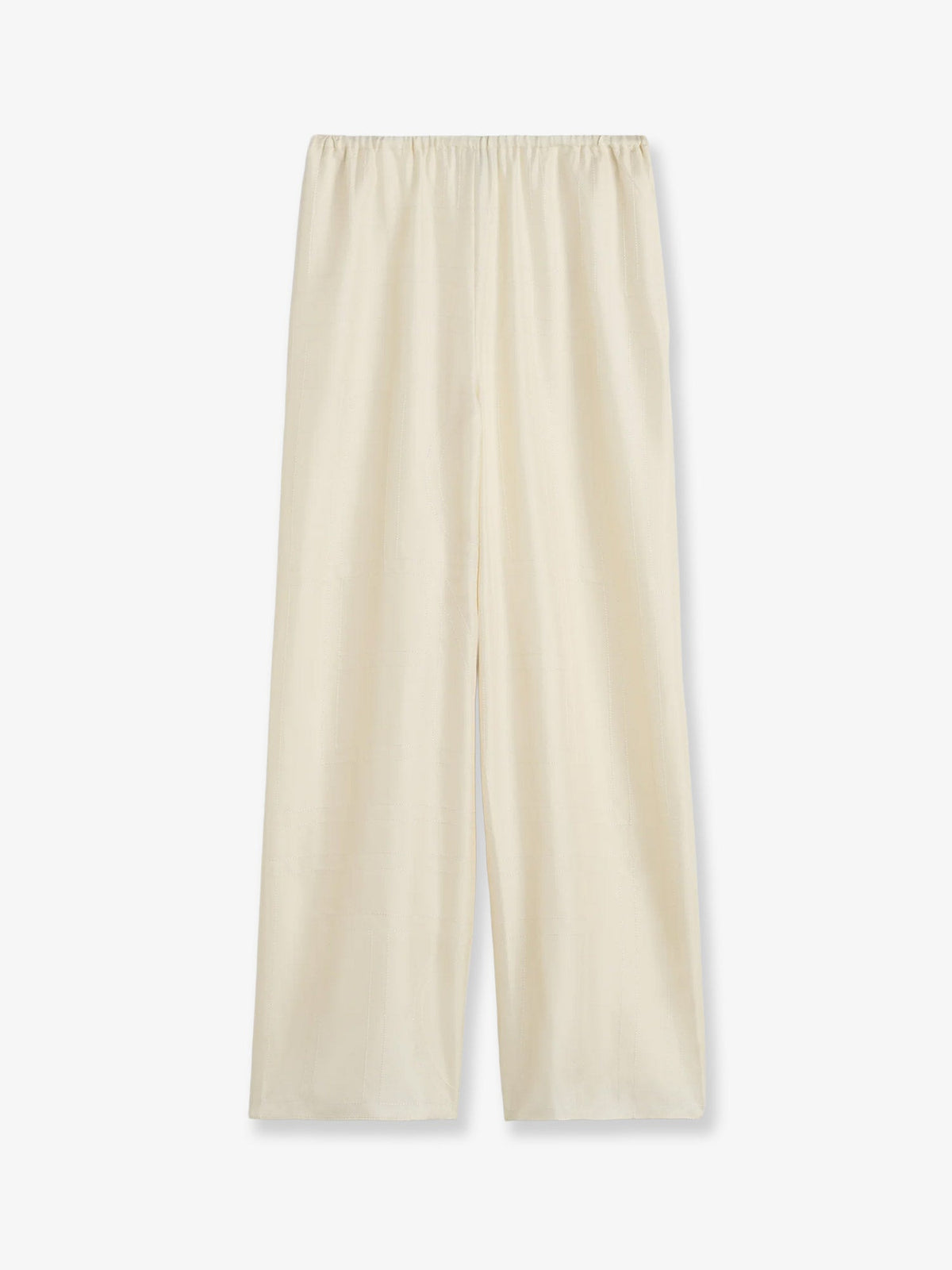 Toteme Pajamas organic silk trousers - Cream