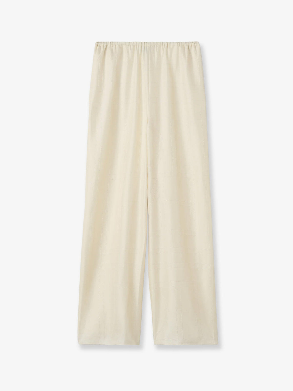 Toteme Pajamas organic silk trousers - Cream