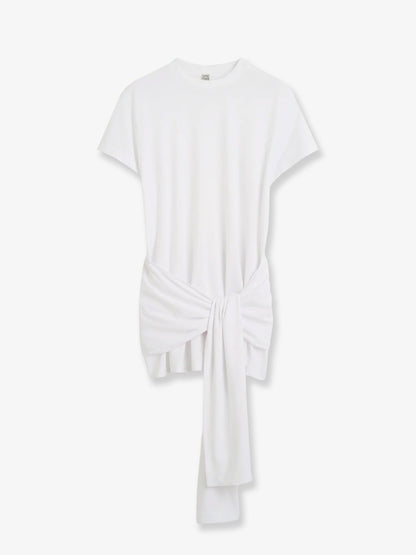 Toteme Lyocell and cotton blend T-shirt - White
