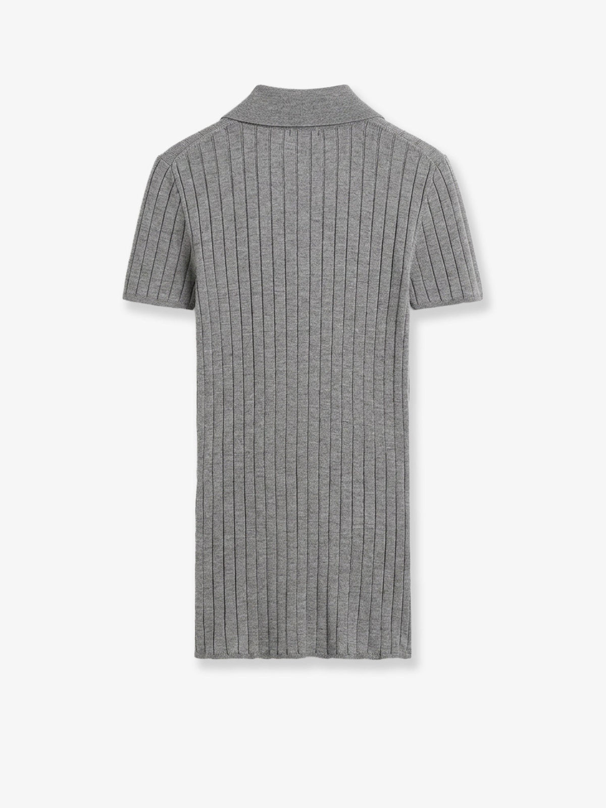 Toteme Cashmere and silk blend polo shirt - Grey Melange