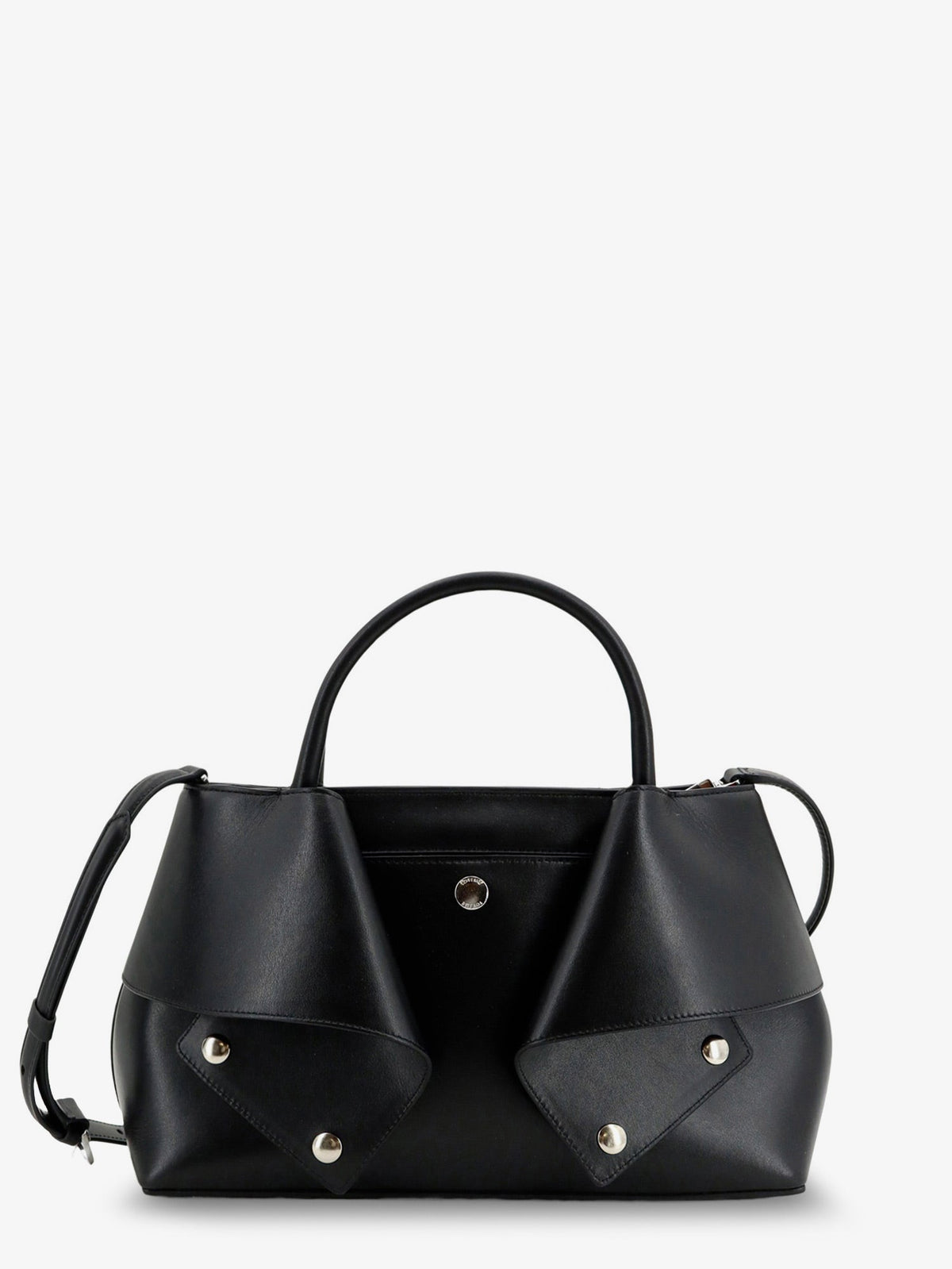 Toteme Mercer Small Leather Handbag - Black/Red
