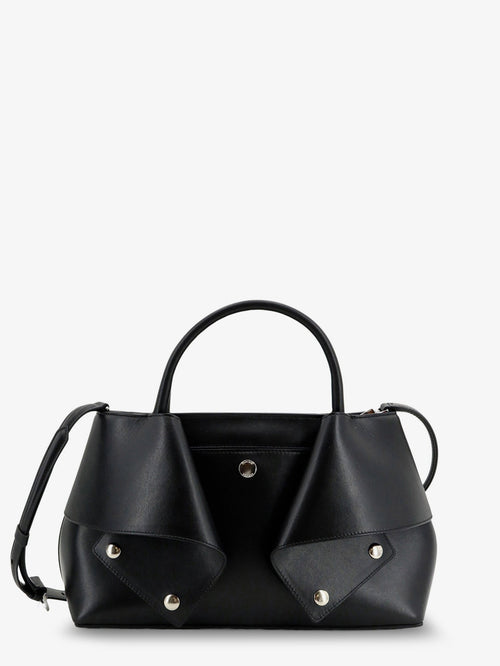 Toteme Mercer Small Leather Handbag - Black/Red