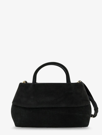 Toteme Mercer Small Leather Handbag - Black/Red