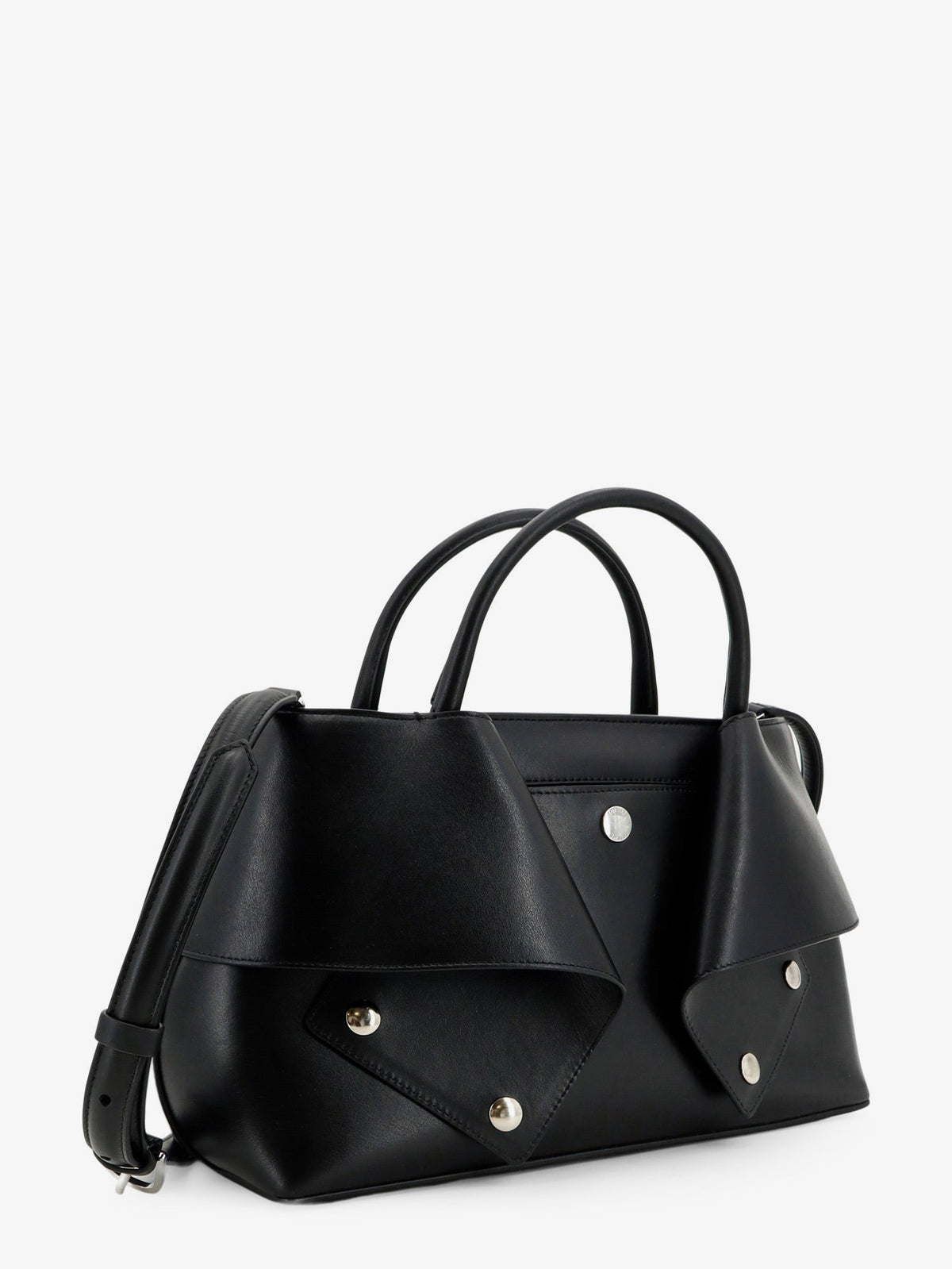 Toteme Mercer Small Leather Handbag - Black/Red