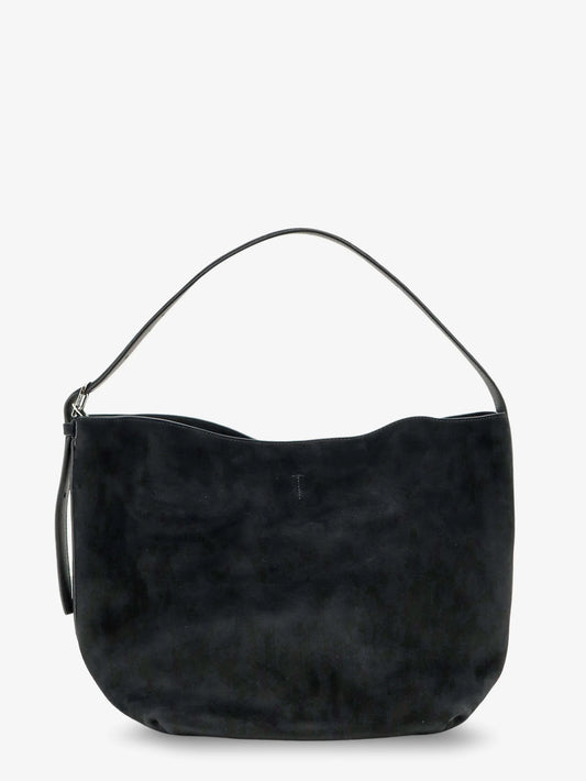 Toteme Medium Belted Suede Shoulder Bag