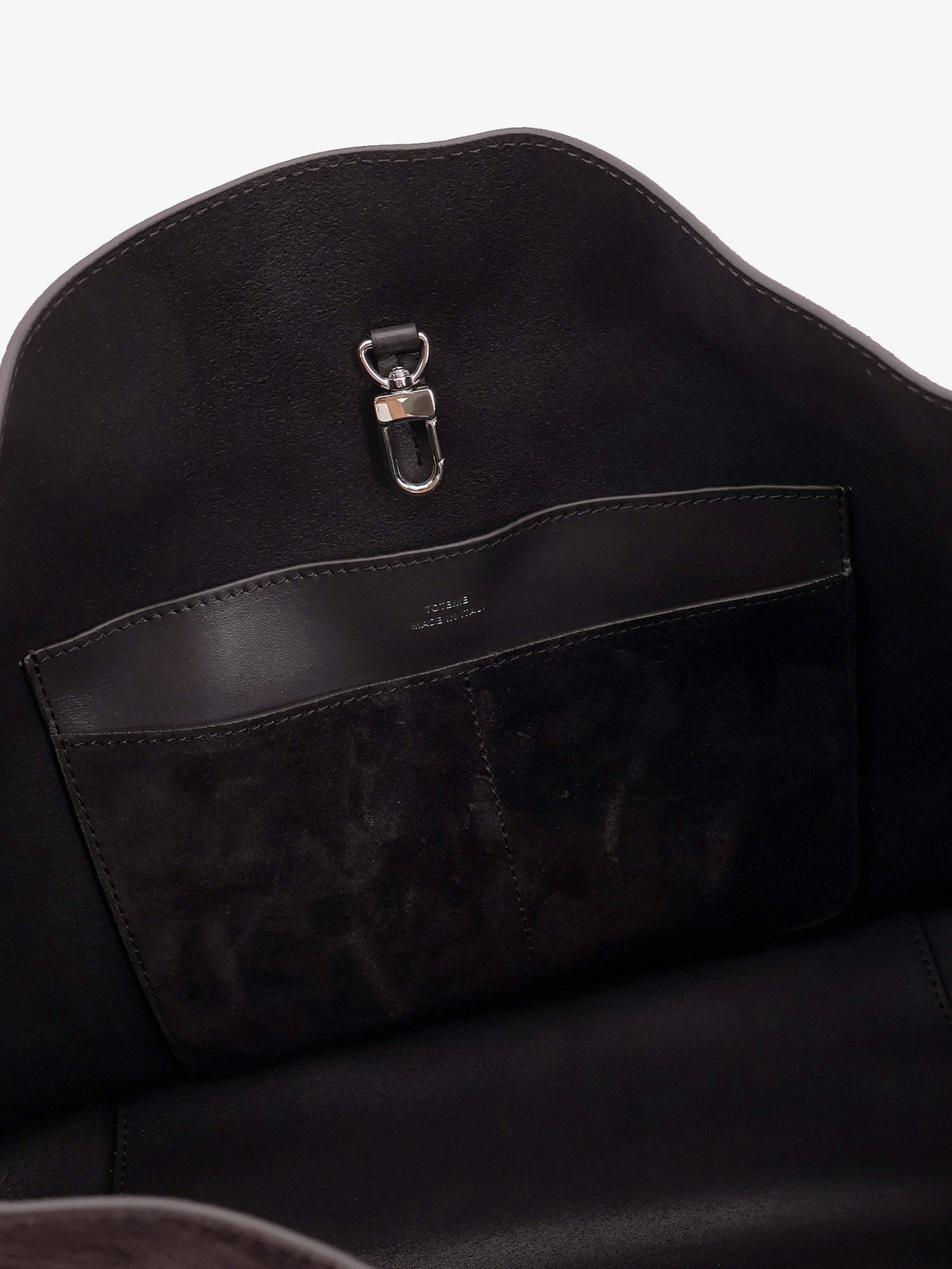 Toteme Medium Belted suede shoulder bag - Espresso