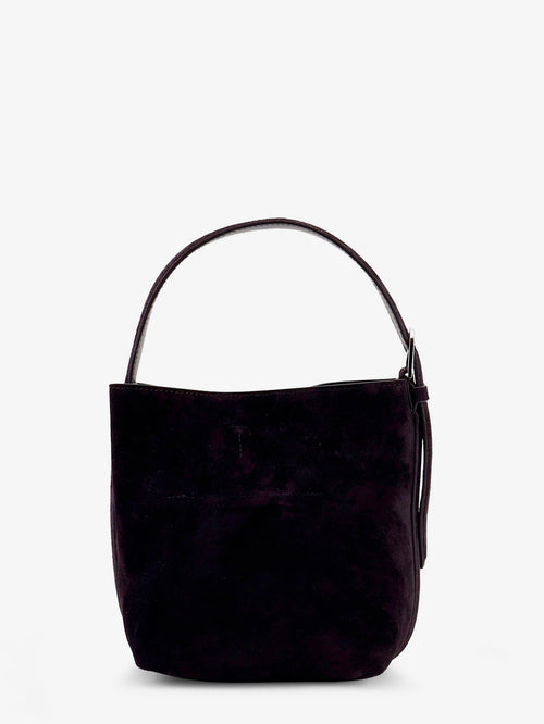 Toteme Small Belted Suede Handbag - Espresso