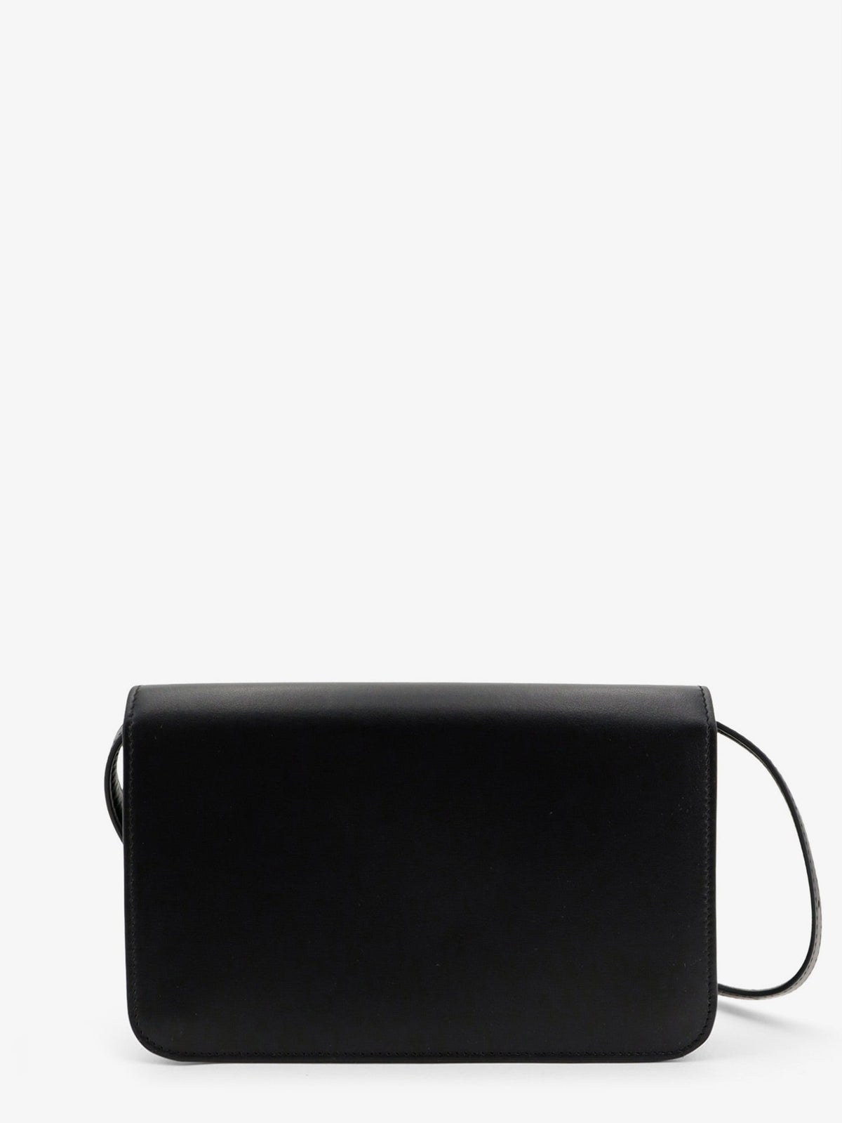 Toteme T-Lock leather crossbody bag - Black