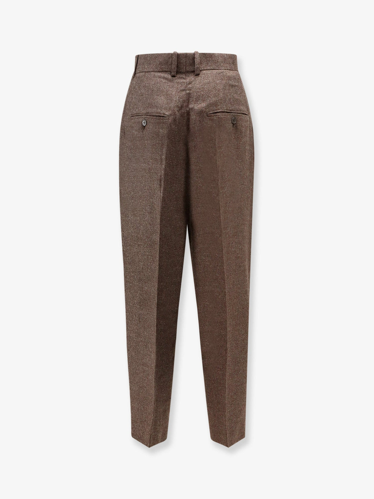 Toteme Viscose and certified wool trousers - Taupe Melange