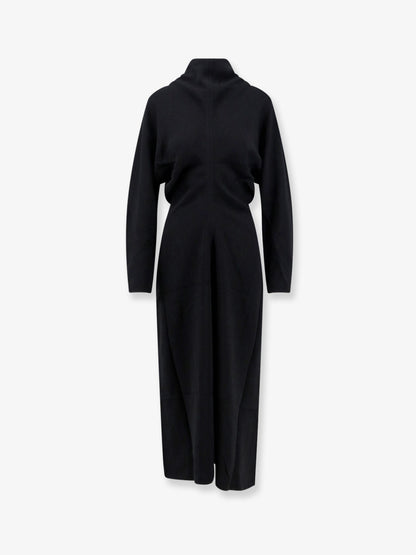 Toteme Viscose dress with scarf - Black