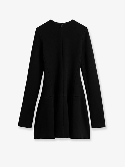 Toteme Short Skater dress in wool blend - Black