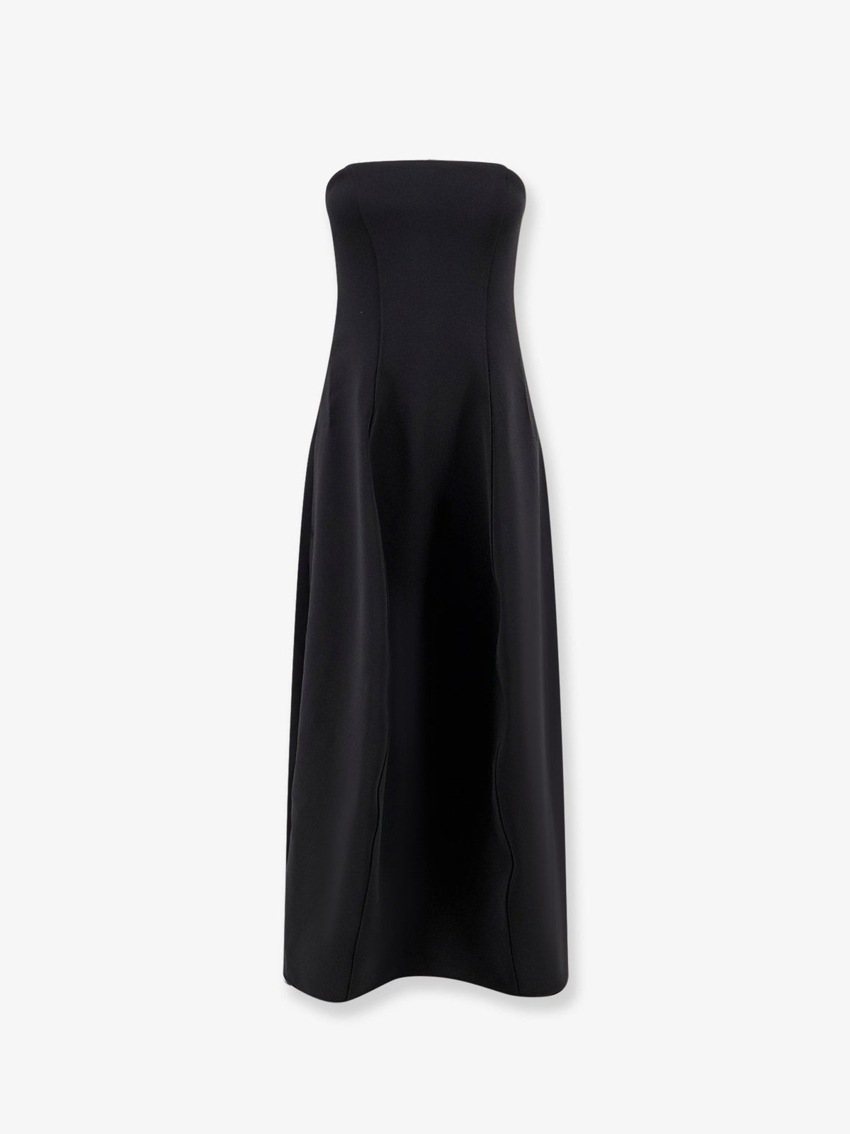 Toteme Structured balloon long dress - Washed Black
