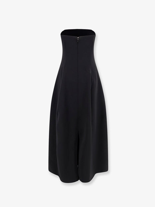 Toteme Structured balloon long dress - Washed Black