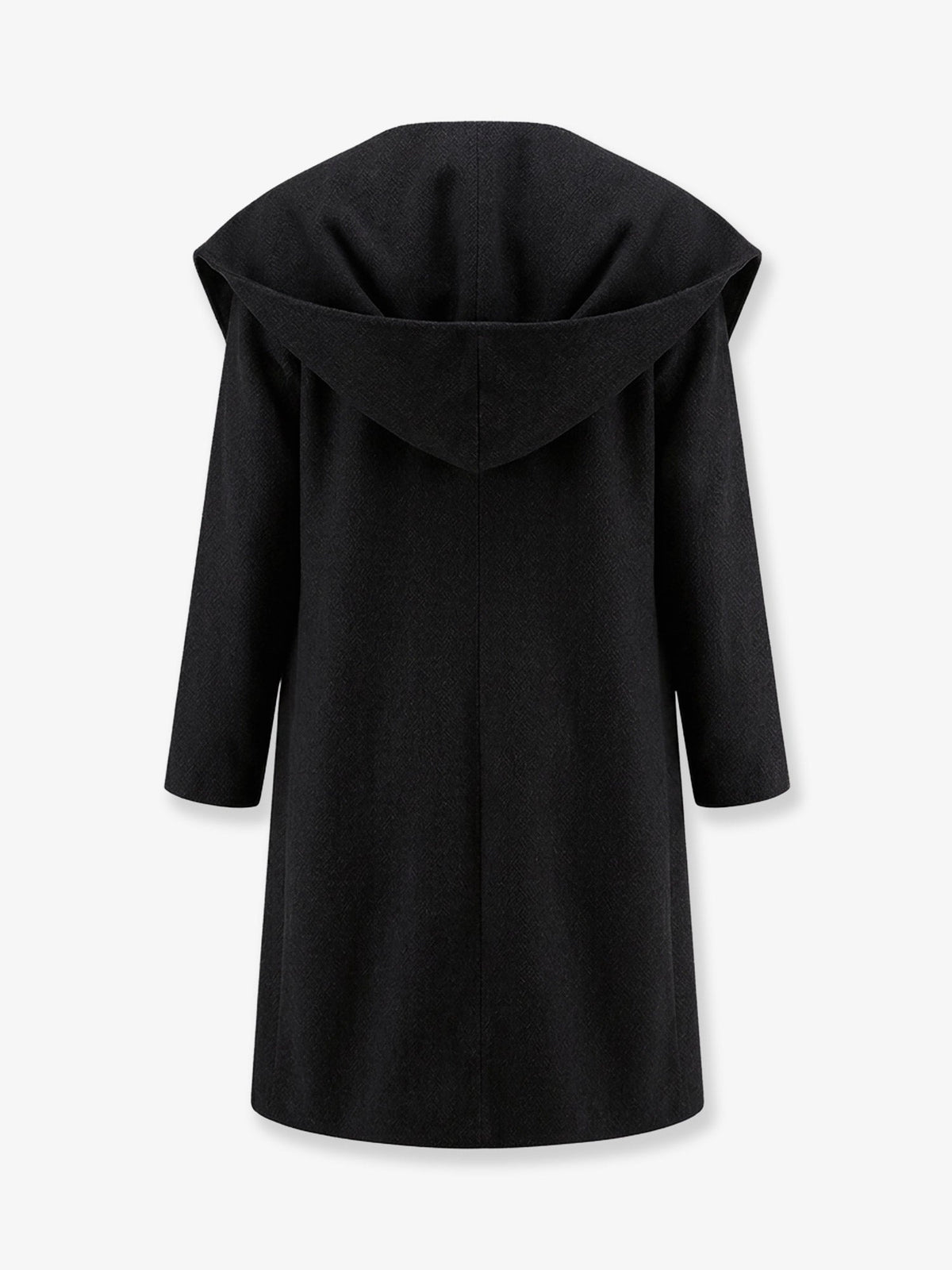Toteme Wool Hoodie Coat - Black