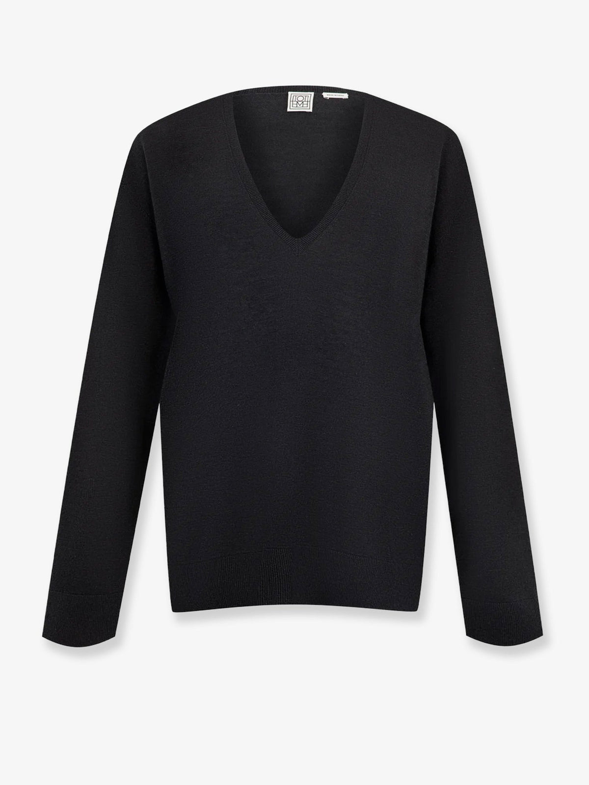 Toteme Lyocell and cashmere blend sweater - Charcoal Melange