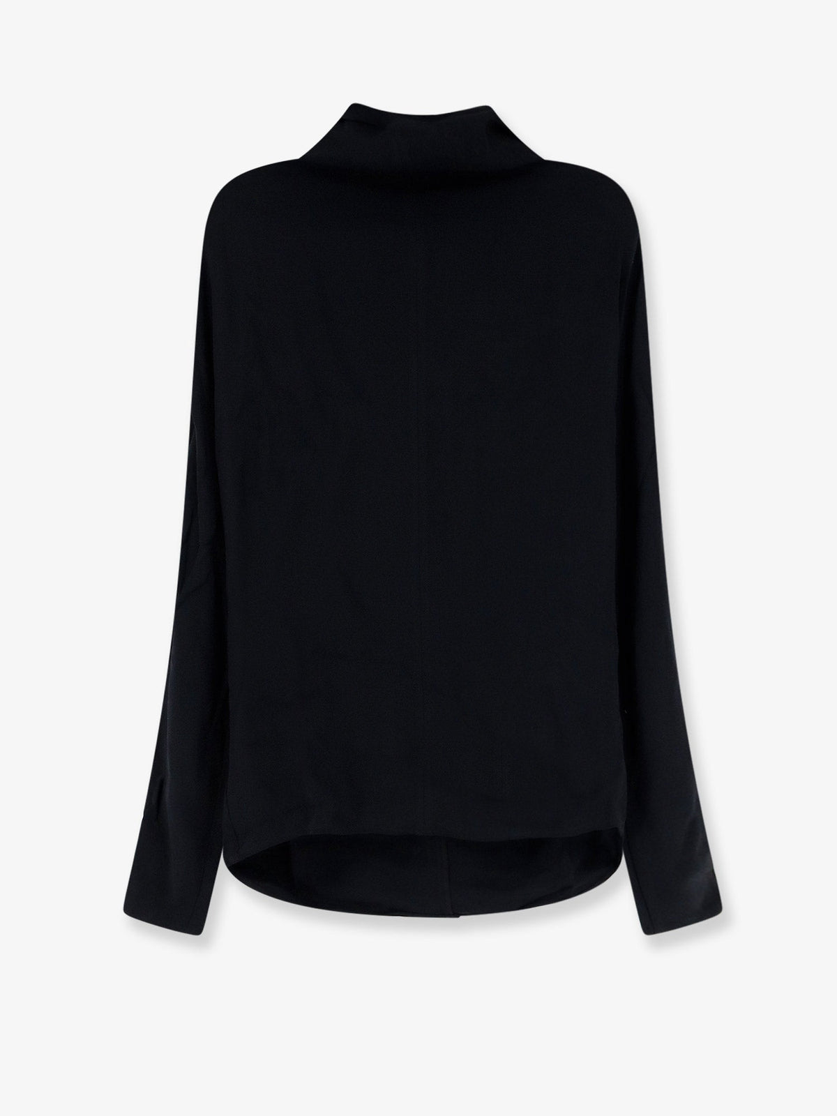 Toteme Cowl neck viscose shirt - Black