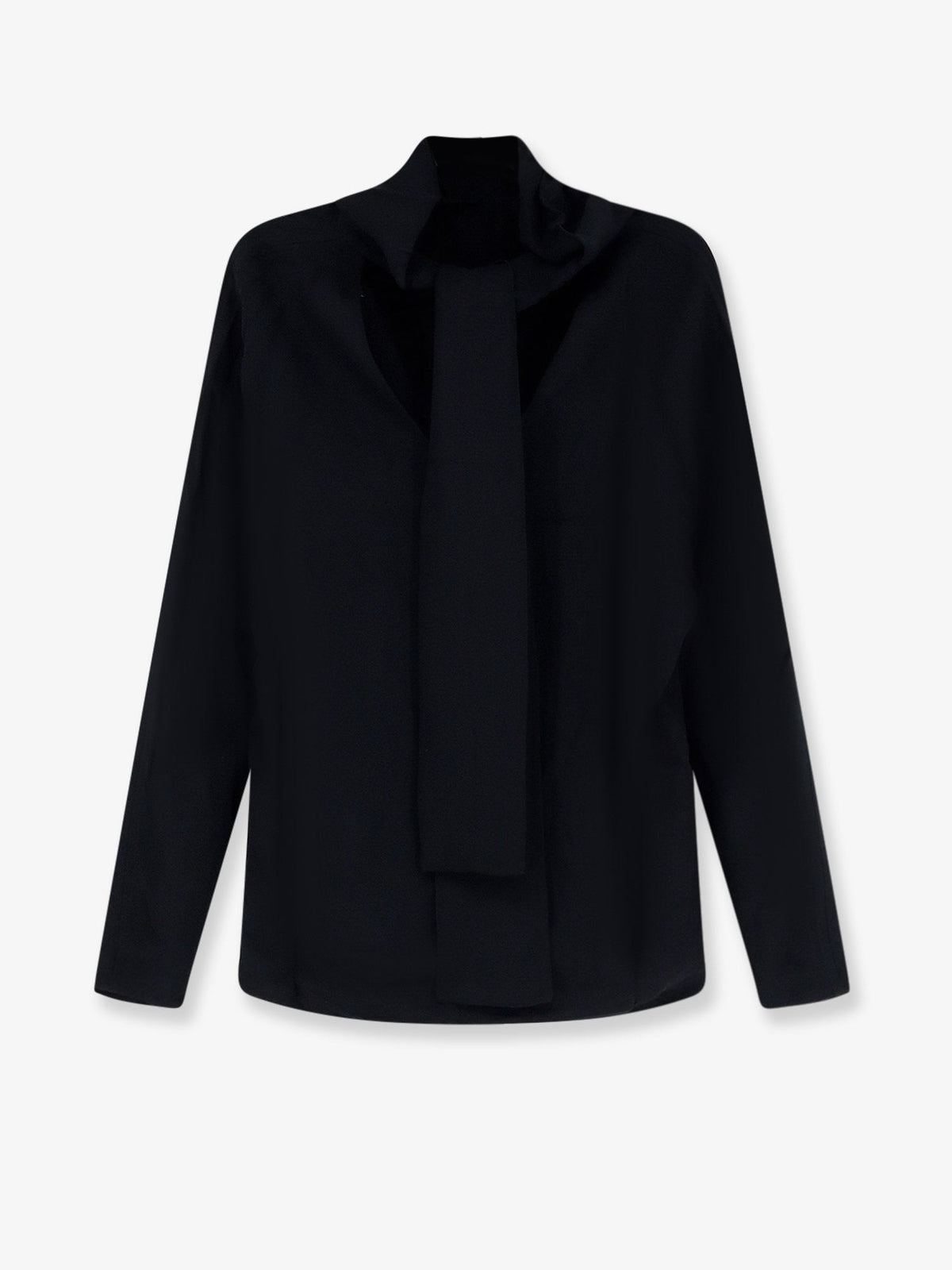 Toteme Cowl neck viscose shirt - Black