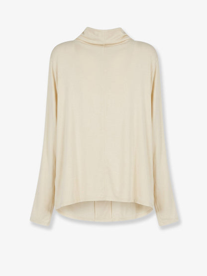 Toteme Cowl Neck viscose shirt - Ecru
