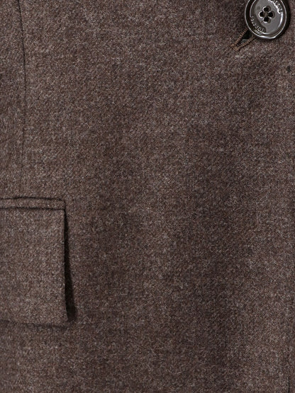 Toteme Scarf Lapel viscose and wool blazer - Taupe Melange