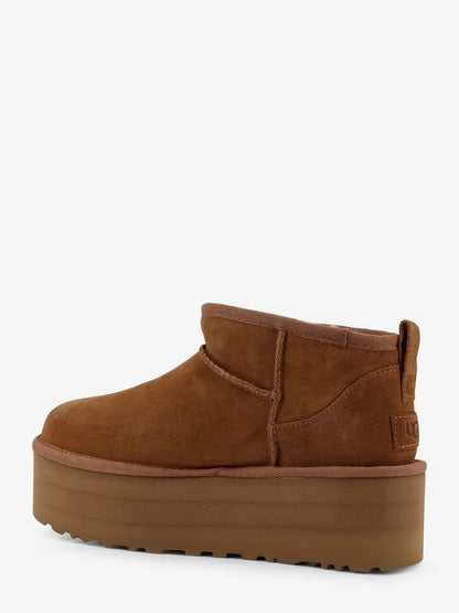 Ugg Classic Ultra Mini Platform suede ankle boots - Sand