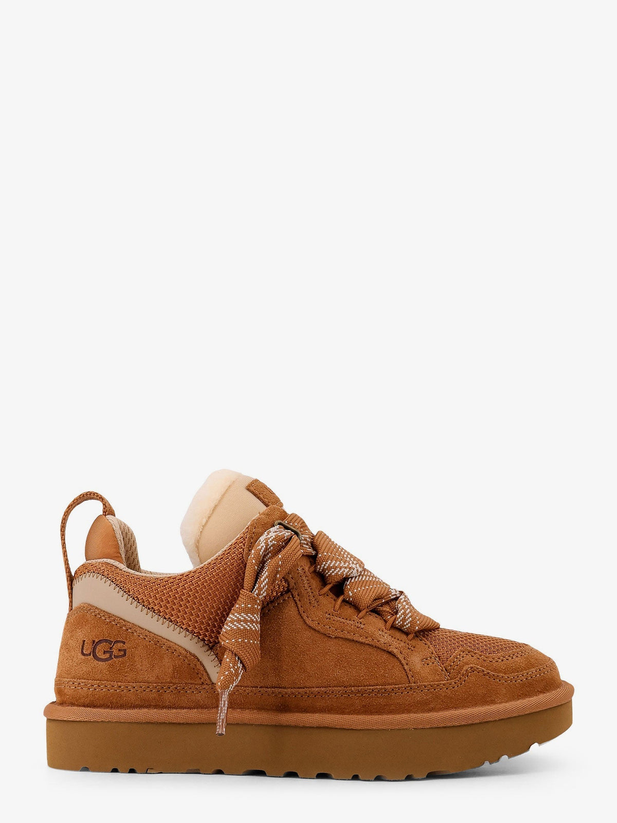 Ugg W Lowmel sneakers in nylon and suede - Chestnut