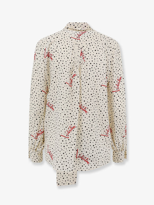 Valentino Bollicine Plusdepois Crepe De Chine Shirt - Vaniglianeroparis