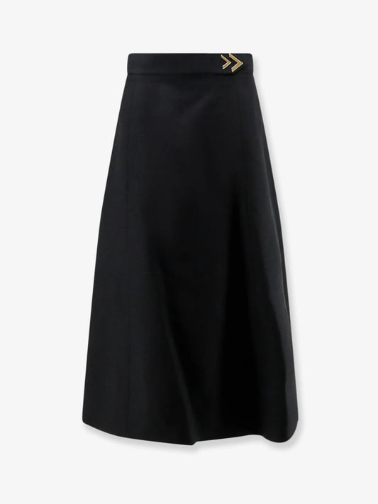 Valentino Crepe Couture Midi Skirt