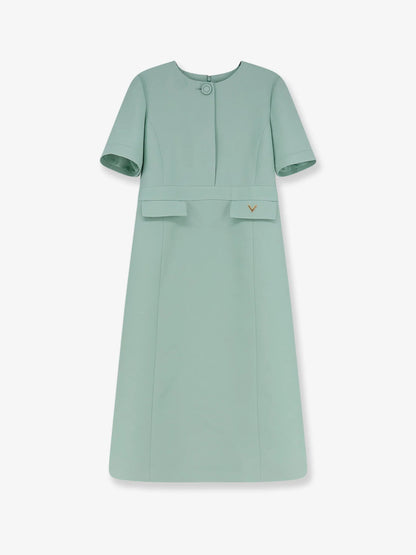 Valentino Crepe Couture Midi Dress