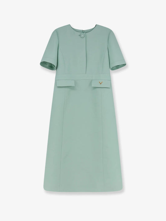 Valentino Crepe Couture Midi Dress