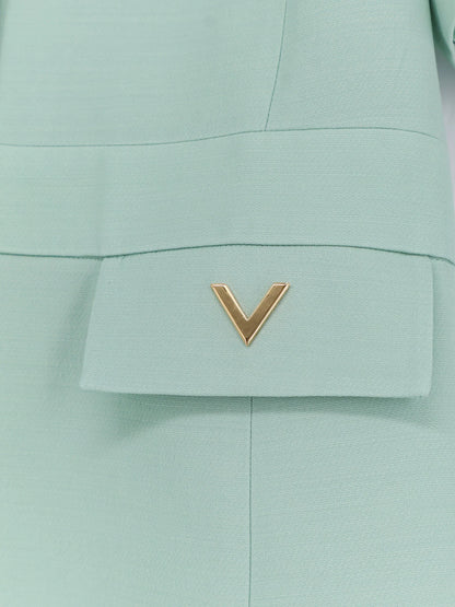 Valentino Crepe Couture Midi Dress