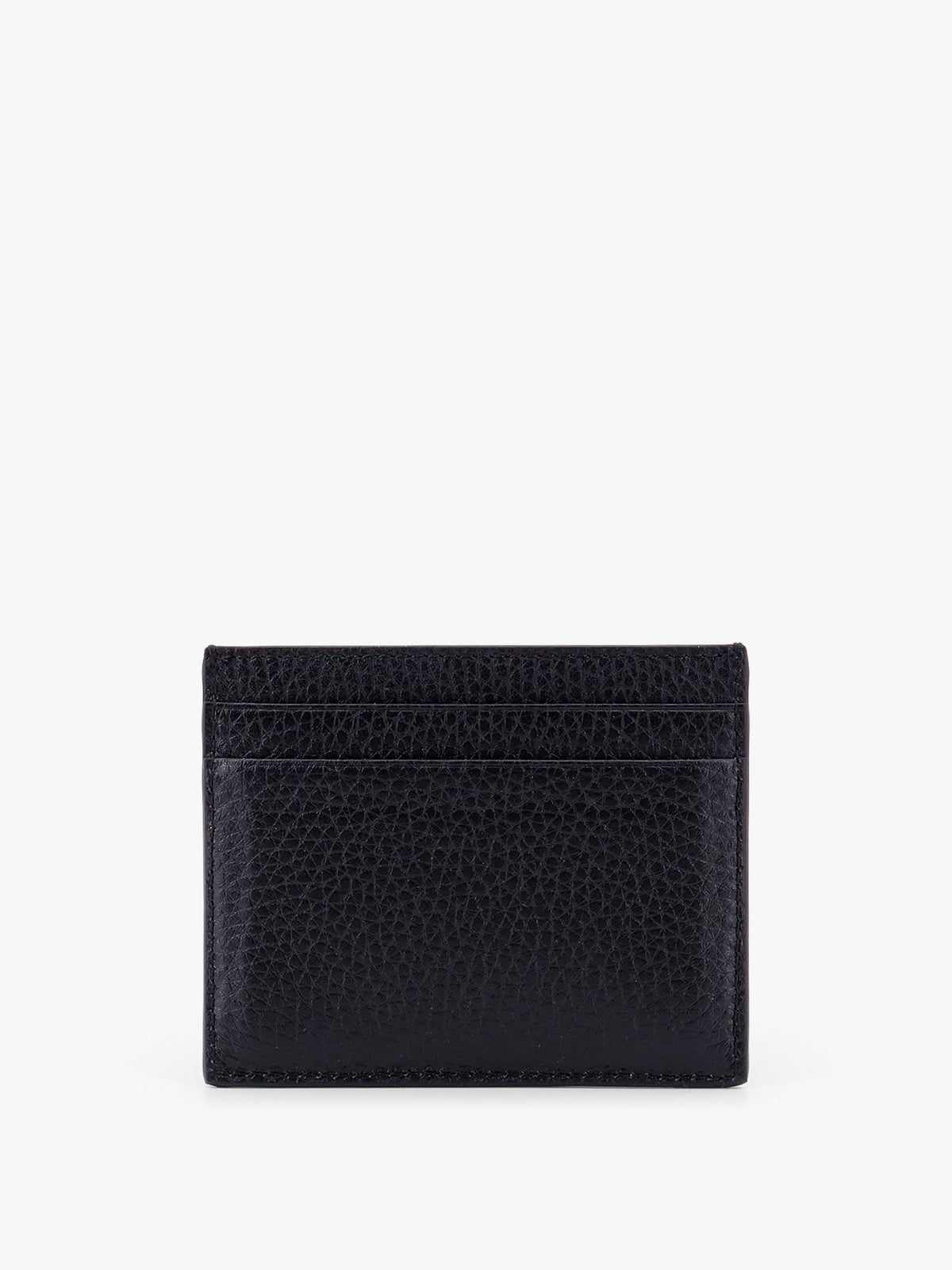 Valentino Garavani Leather card holder with stud detail - Nero