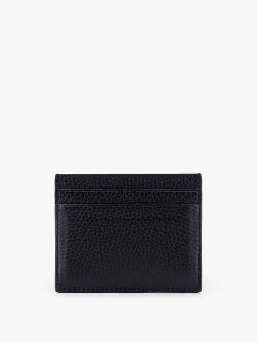 Valentino Garavani Leather card holder with stud detail - Nero