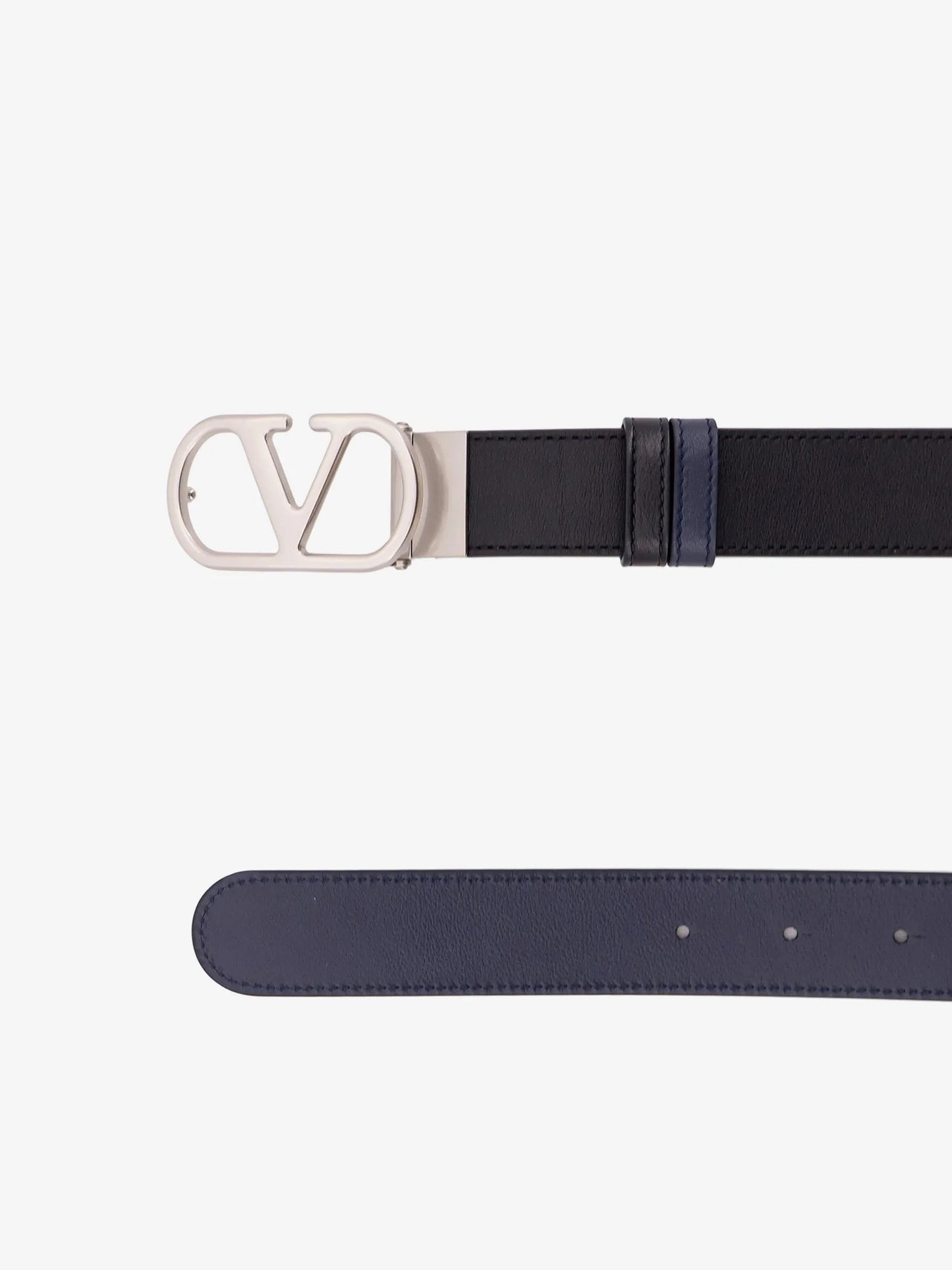 VALENTINO GARAVANI - Vlogo leather reversible belt