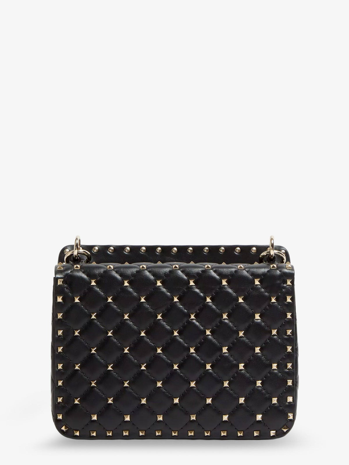 Valentino Garavani Rockstud Spike leather crossbody bag with iconic all-over studs - Nero