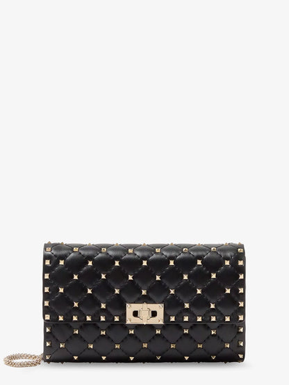 VALENTINO GARAVANI - Rockstud Spike leather crossbody bag with iconic all-over studs
