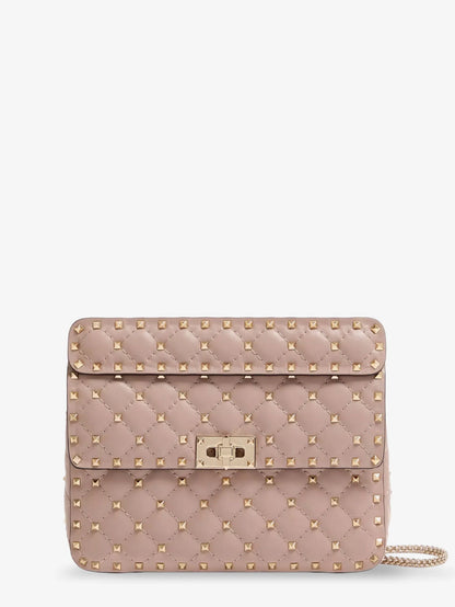 VALENTINO GARAVANI - Rockstud Spike leather crossbody bag with iconic all-over studs